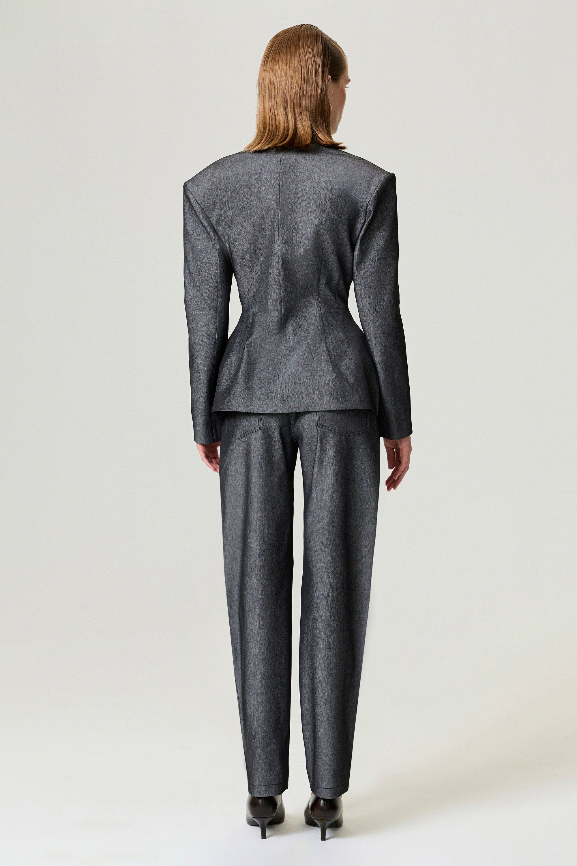 Structured Padded High-Neck Jacket