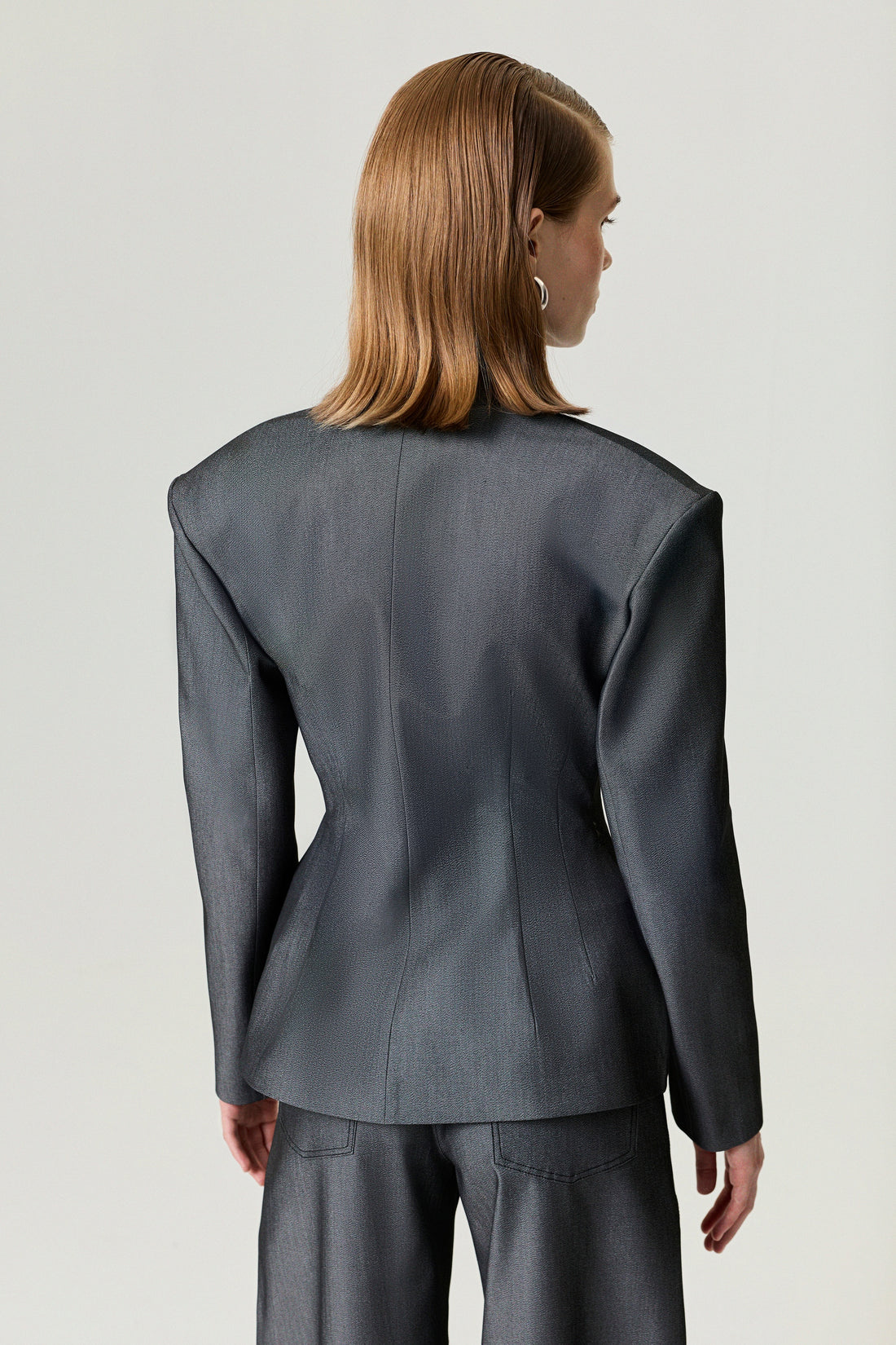 Structured Padded High-Neck Jacket