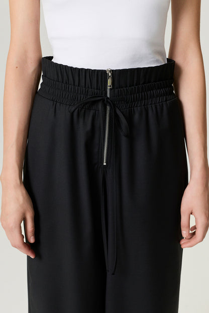 Drawstring Waist Relaxed Pants