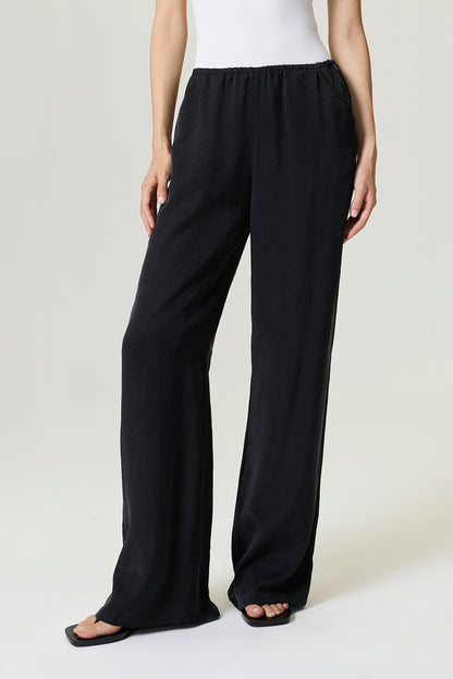 Relaxed Fluid Pants with Elastic Waist