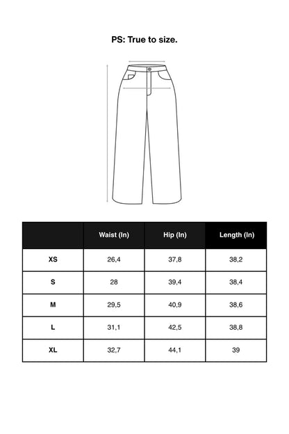 Gold Button Detail Pants