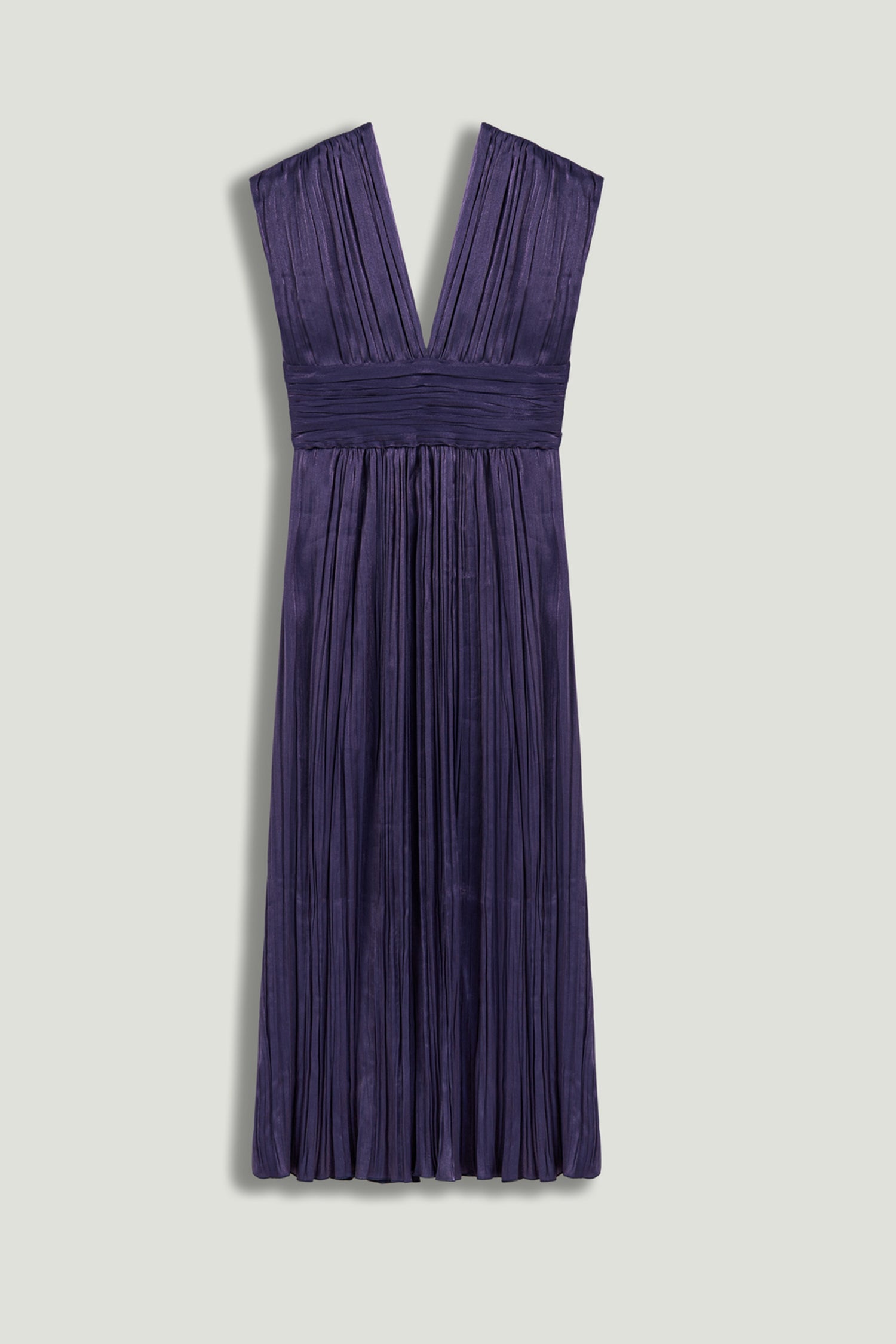 V-Neck Midi Dress