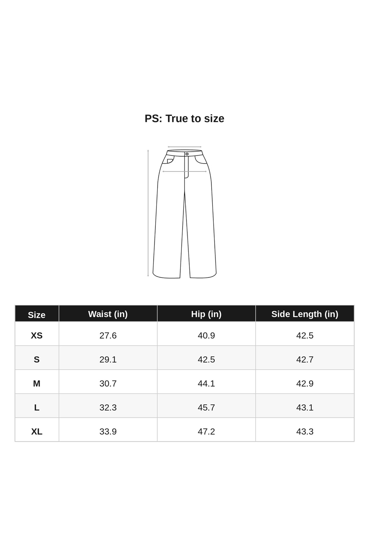 N27KN3538 size chart