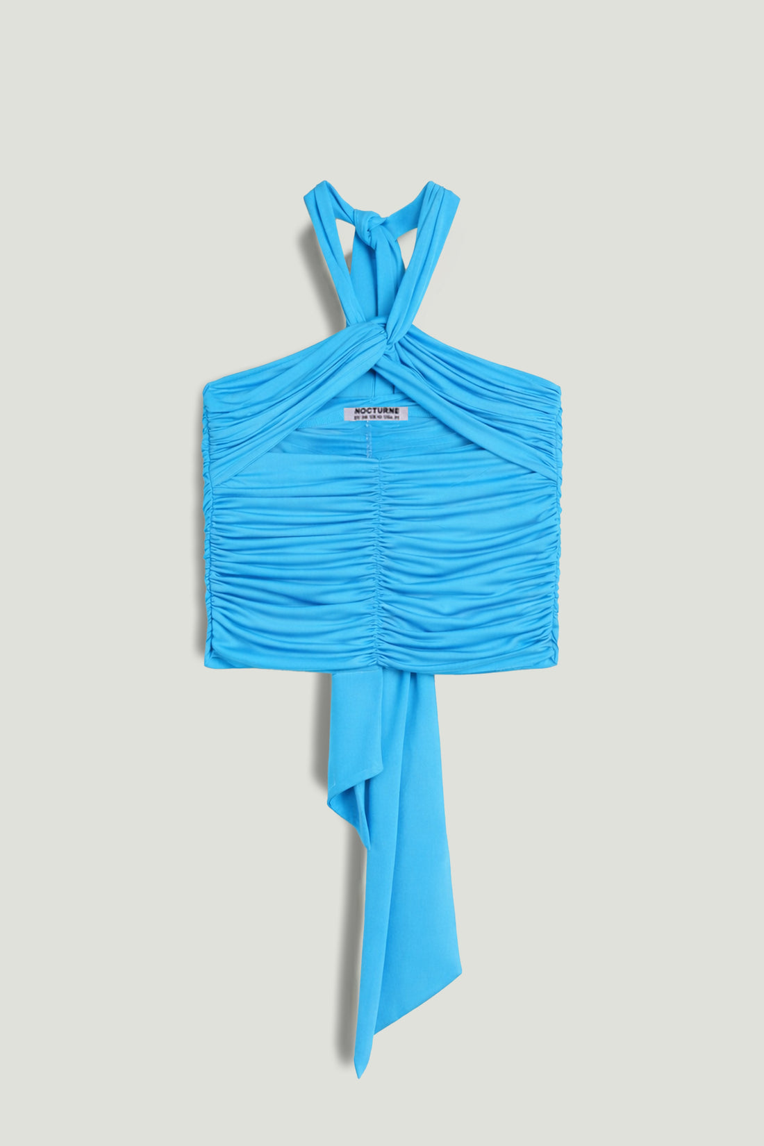 Cut-Out Draped Blouse