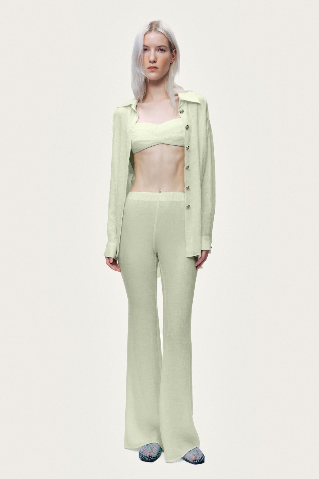 High-Waist Flare Trouser