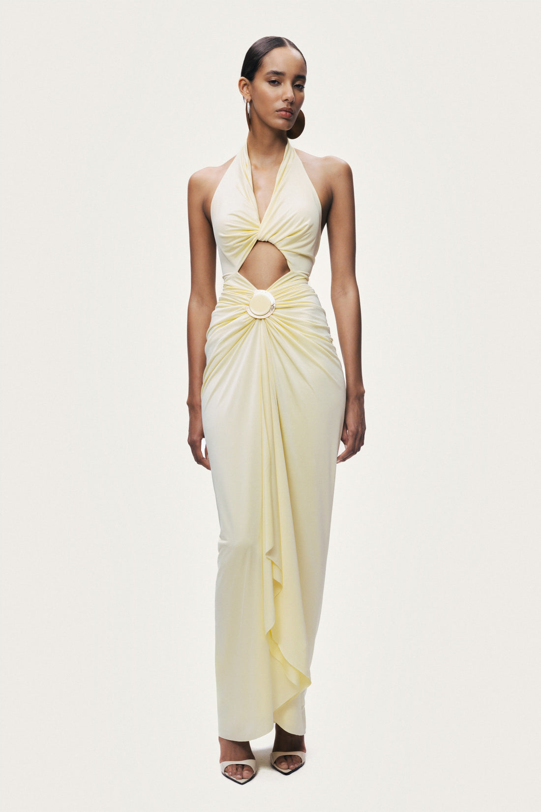 Cut-Out Embellished Maxi Dress