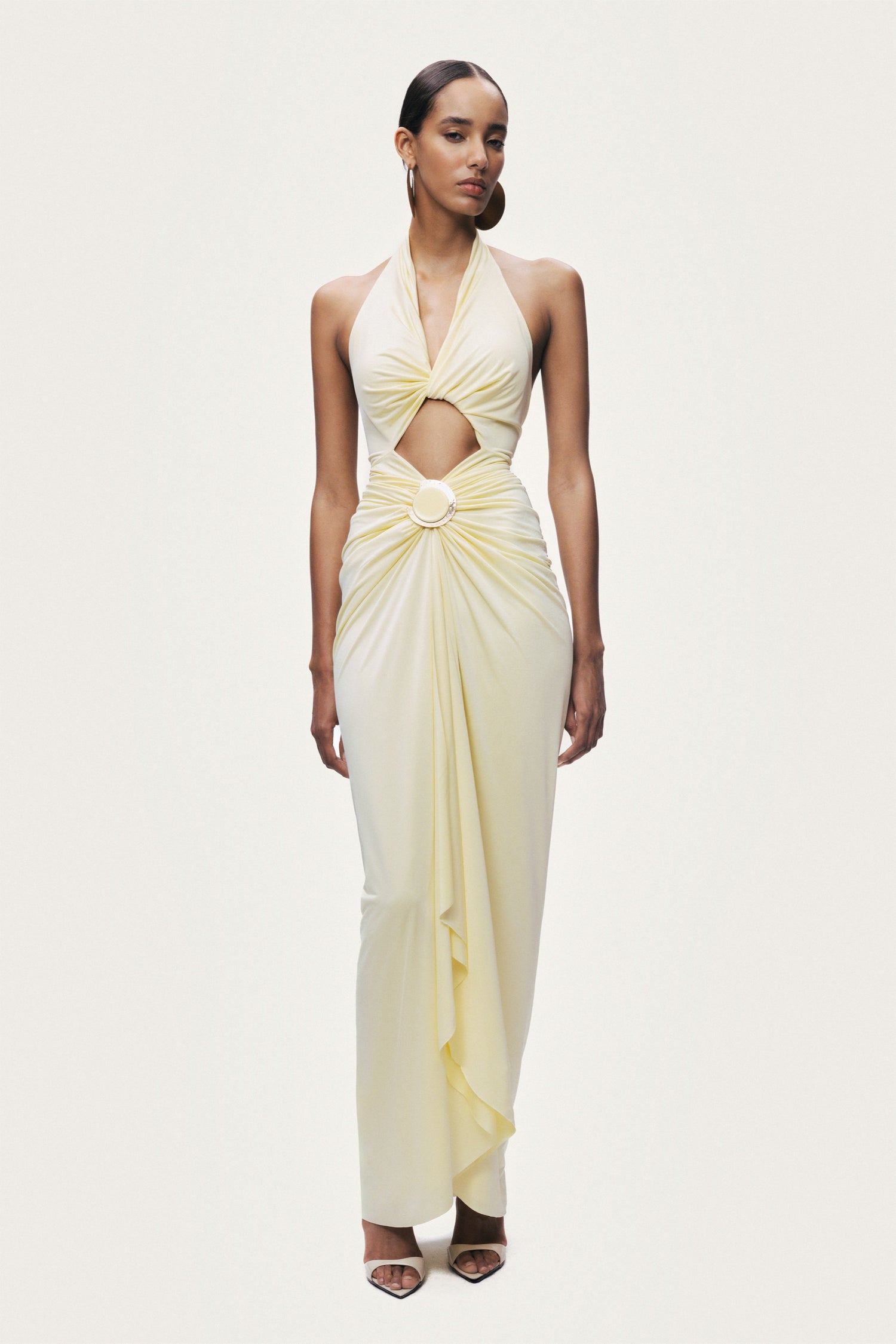 Cut-Out Embellished Maxi Dress