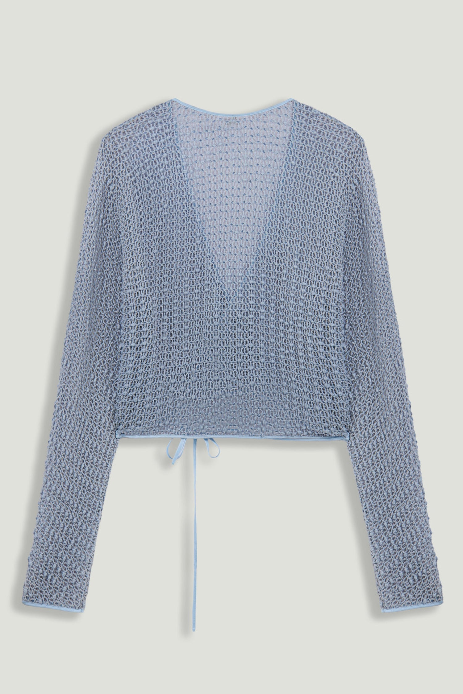 Wrap Mesh Blouse