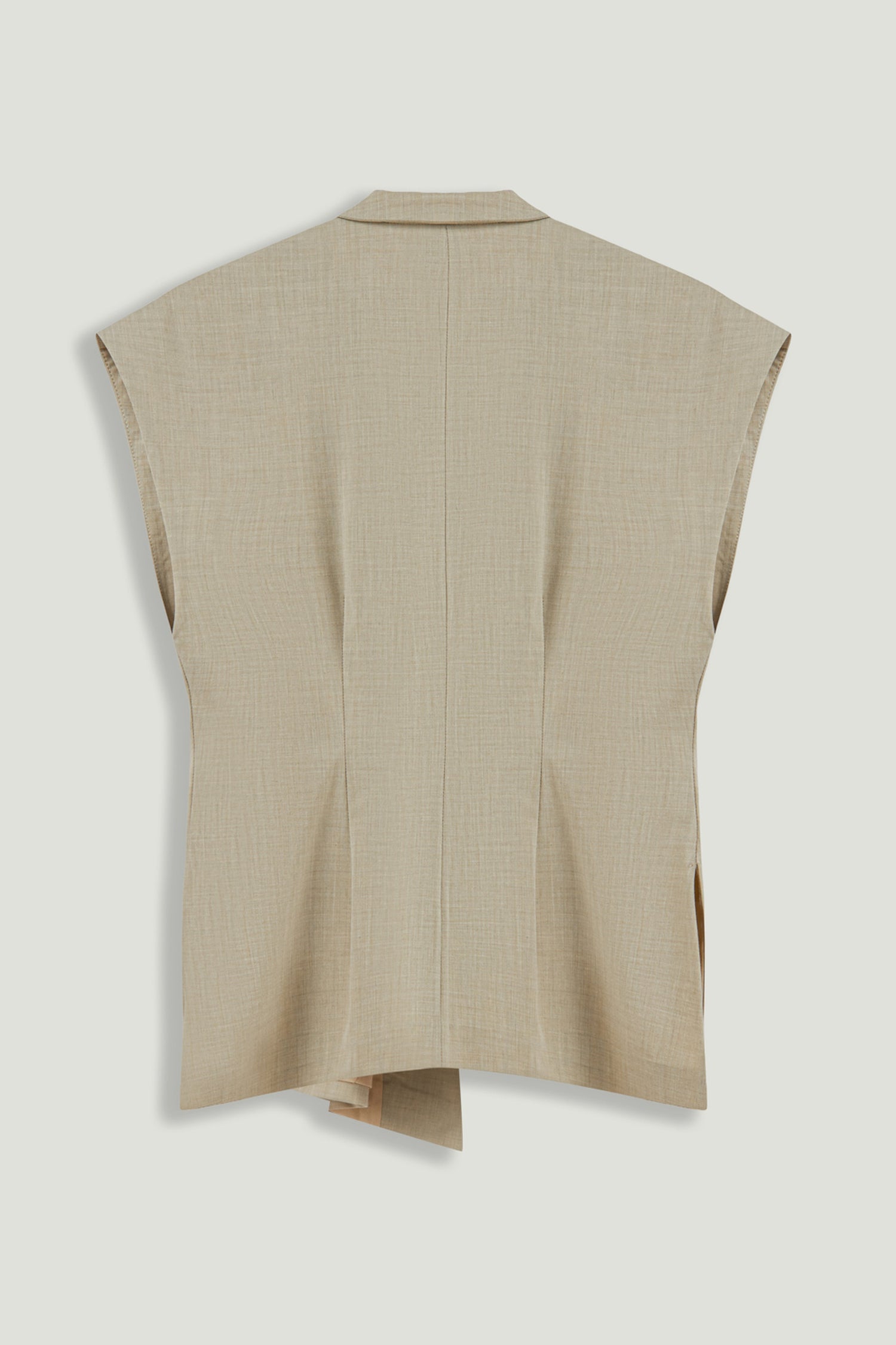 Belted Double-Breasted Vest