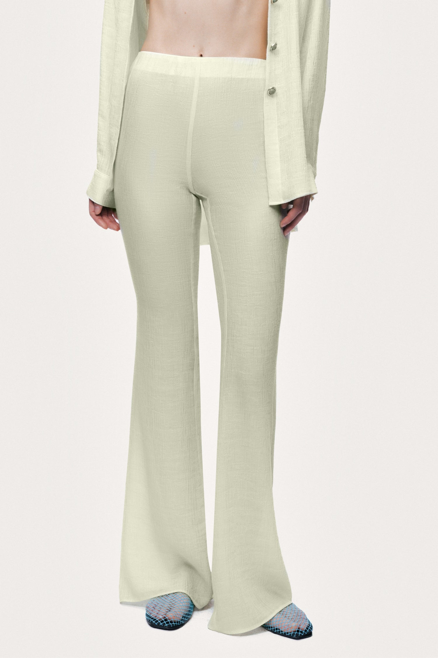 High-Waist Flare Trouser