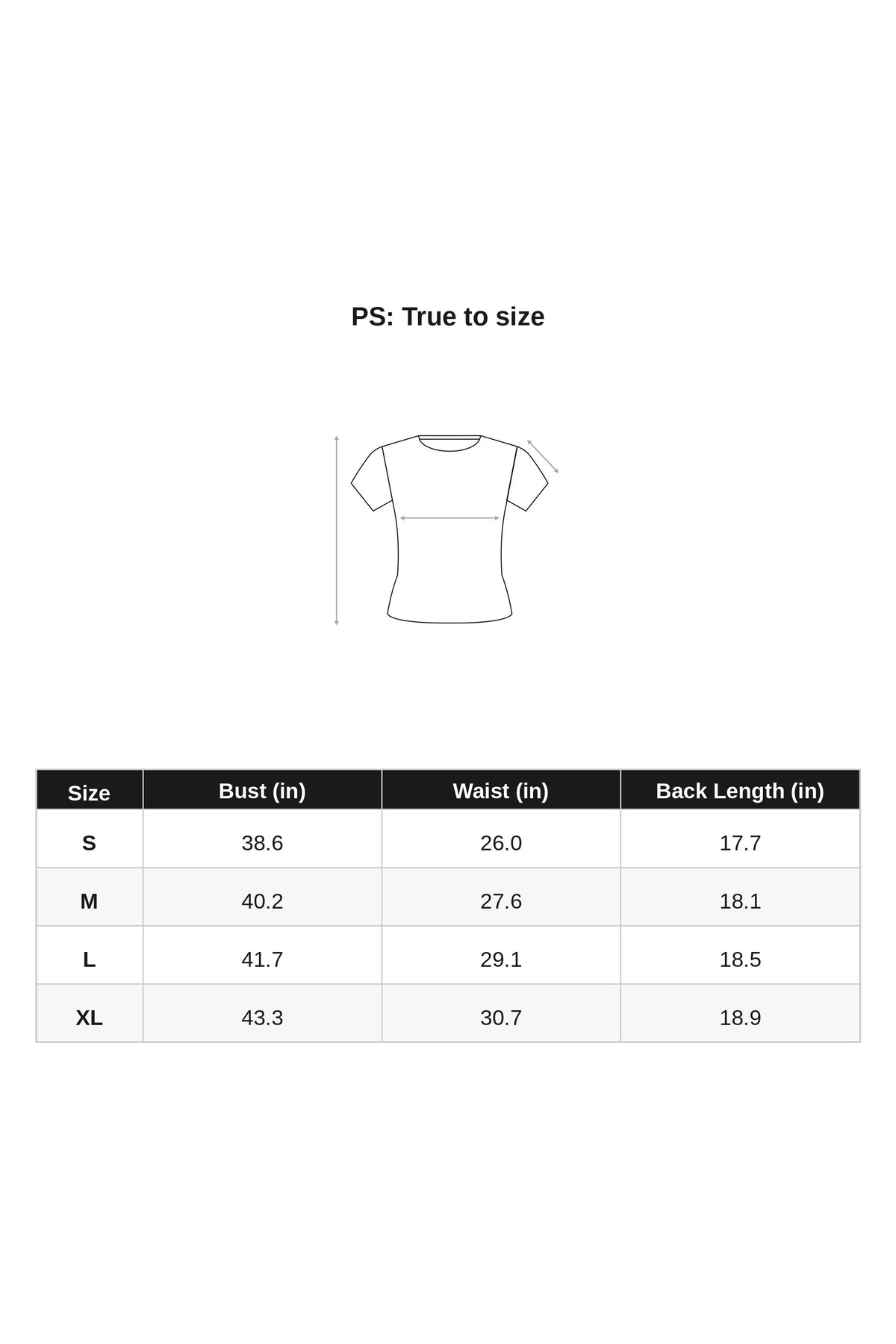 N27KN19036 size chart