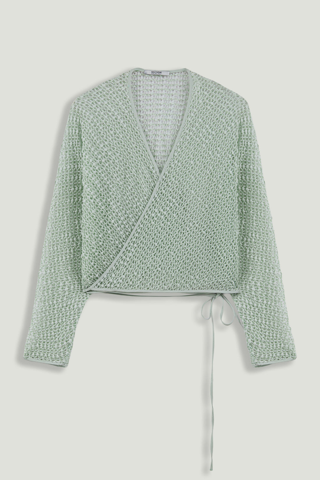 Wrap Mesh Blouse