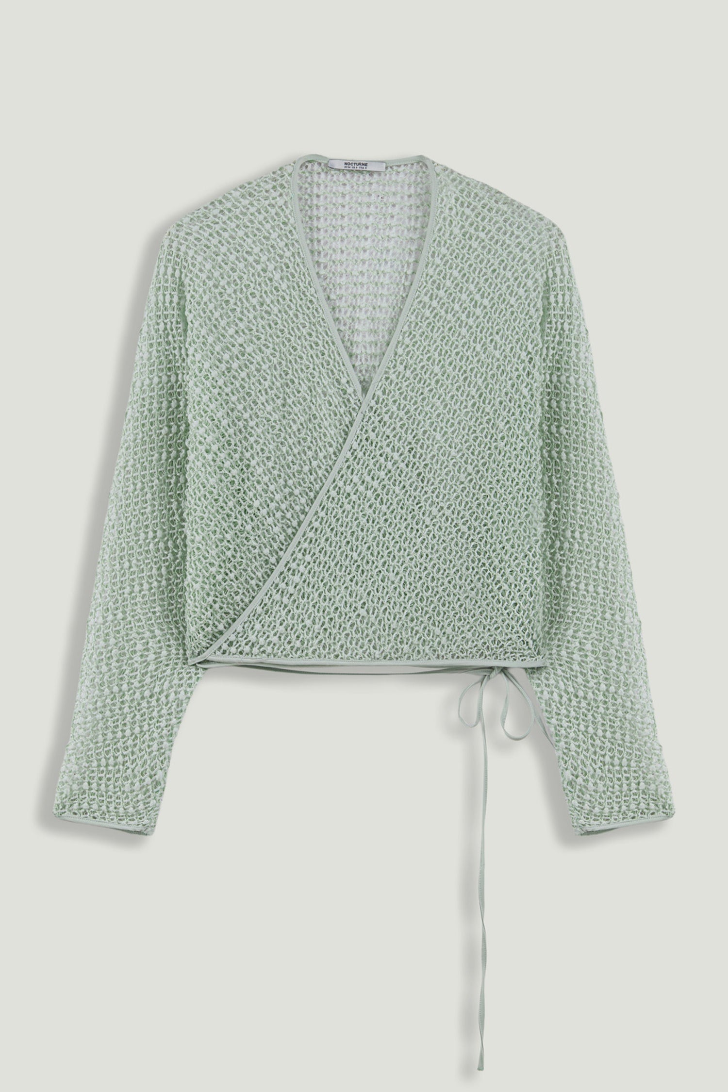 Wrap Mesh Blouse