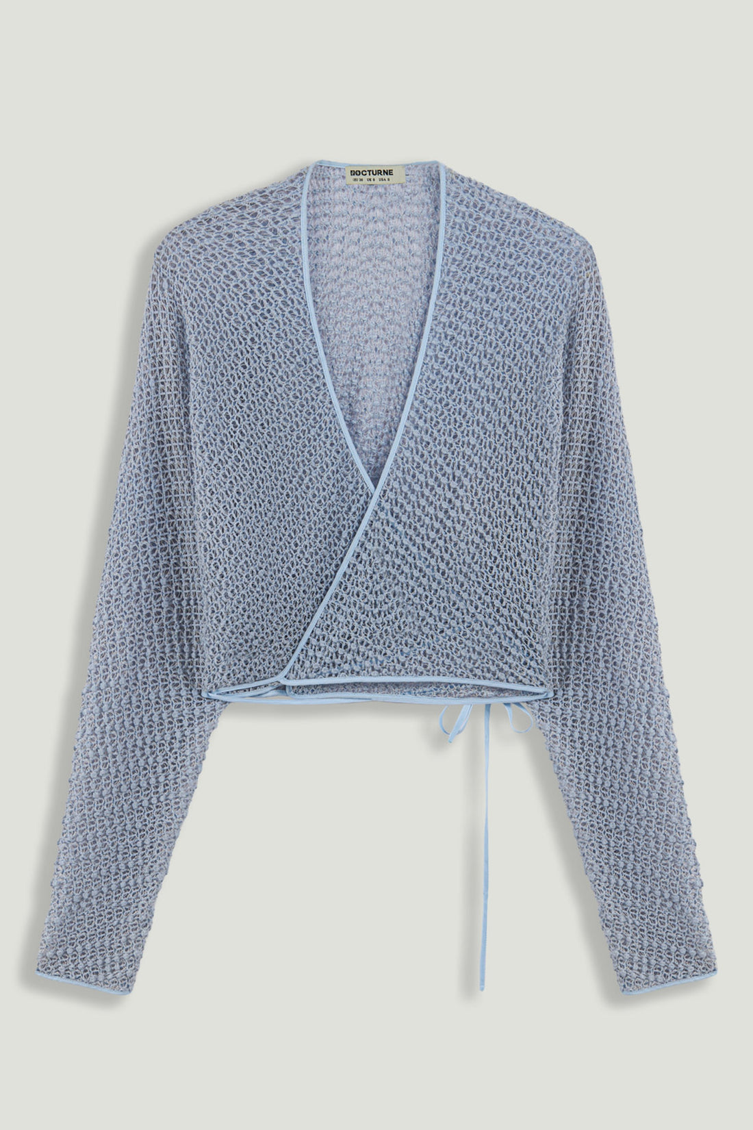 Wrap Mesh Blouse