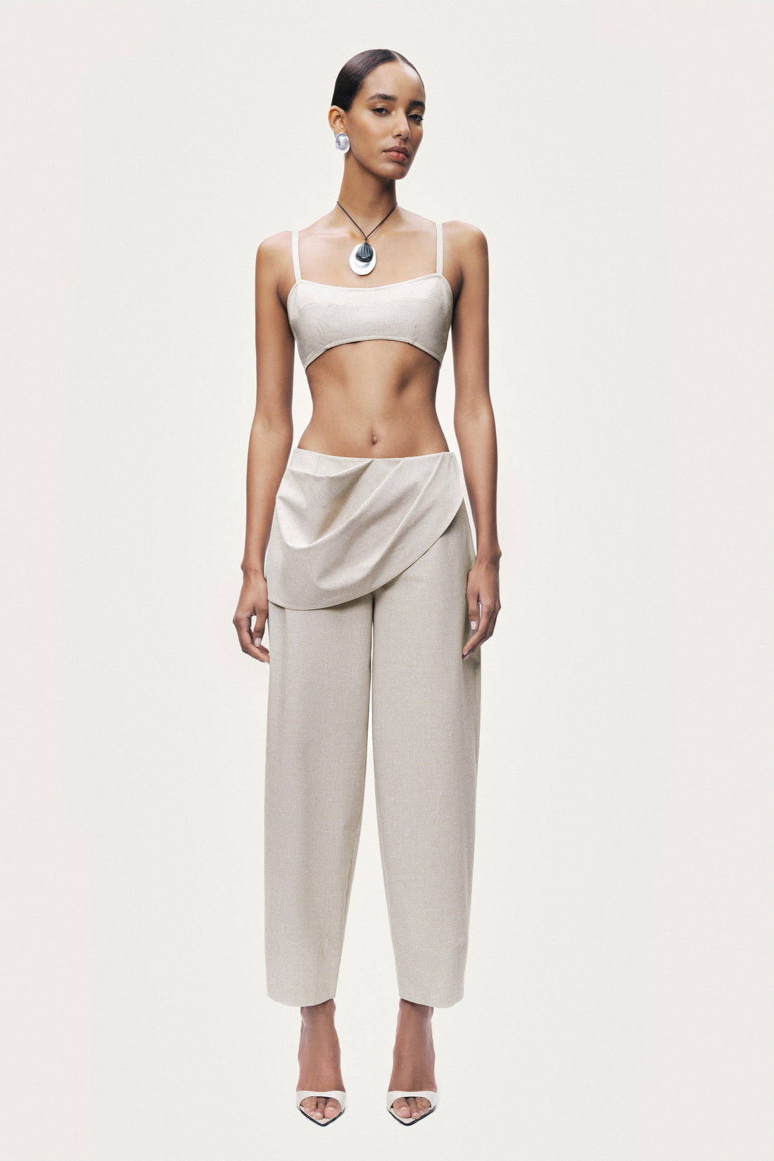 Waist-Panel Trousers