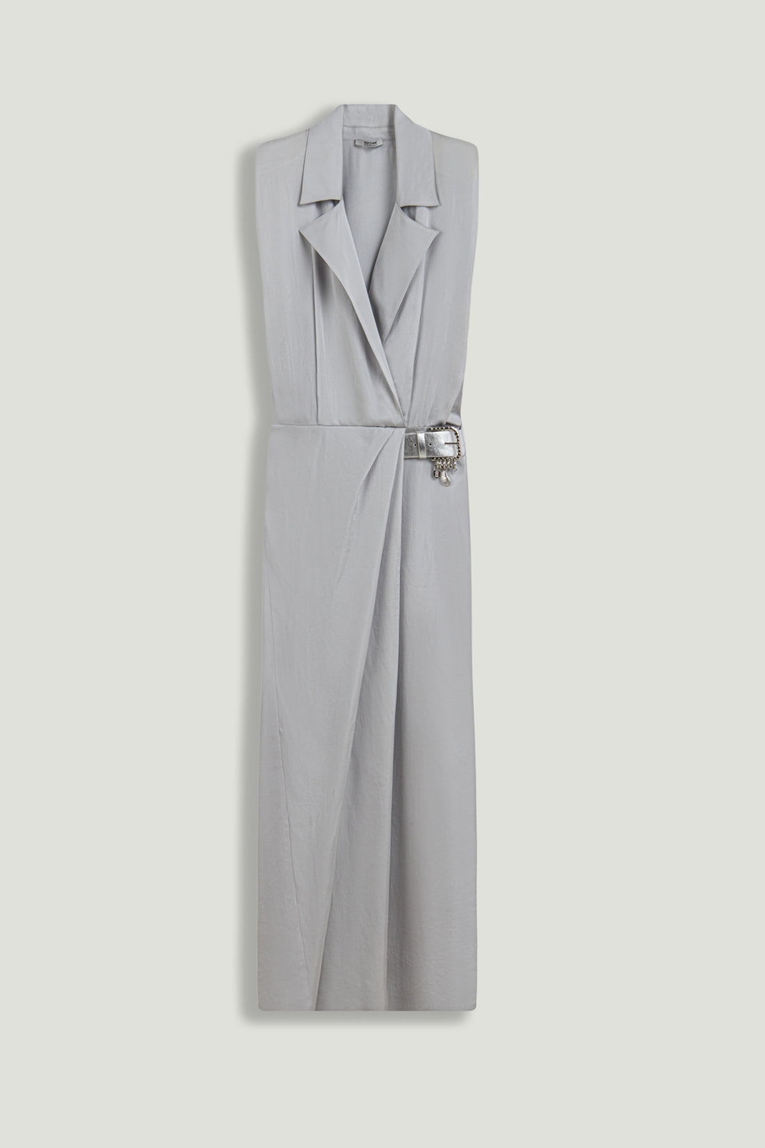Embellished Belt-Detail Maxi Dress