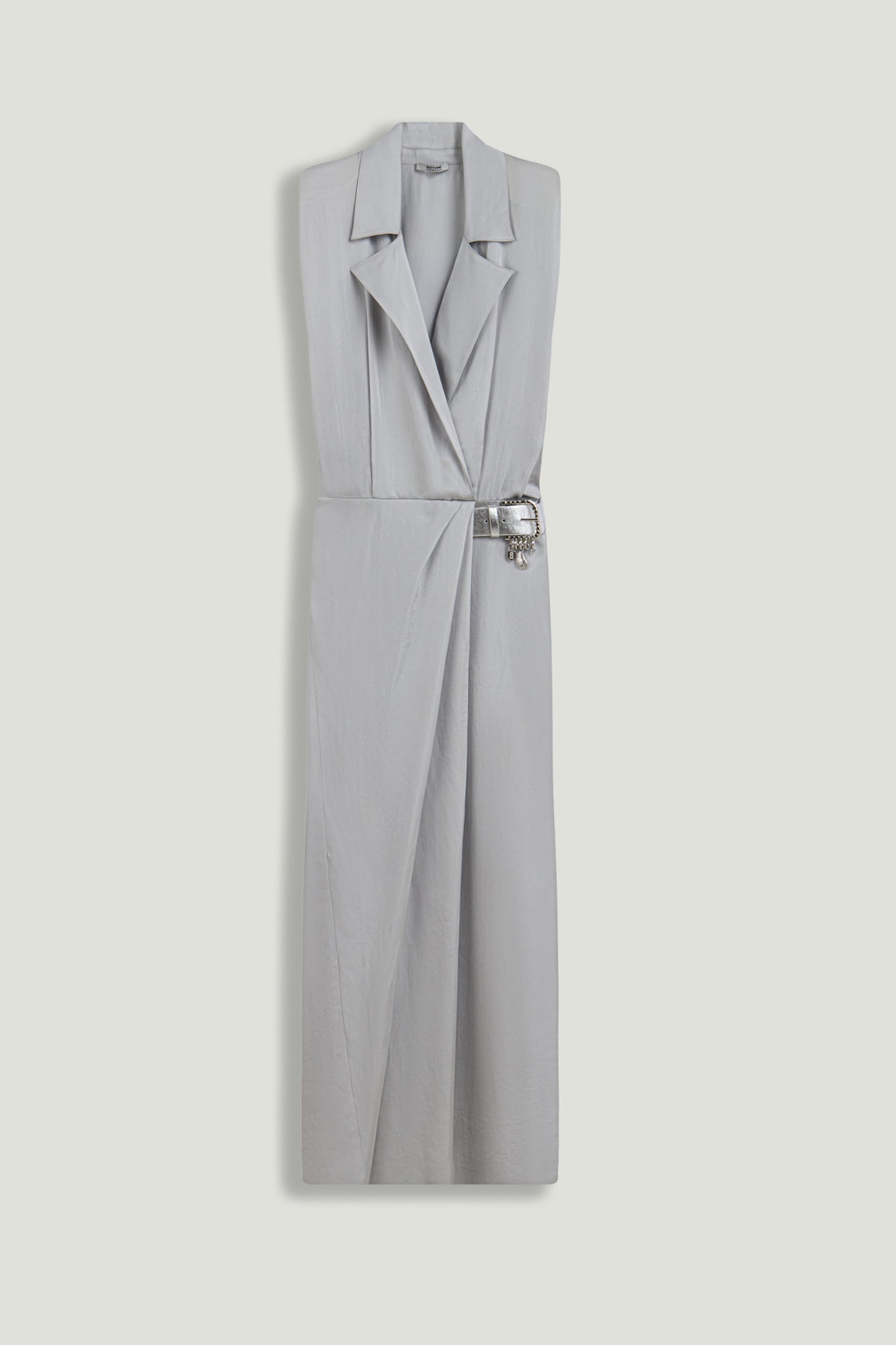 Embellished Belt-Detail Maxi Dress