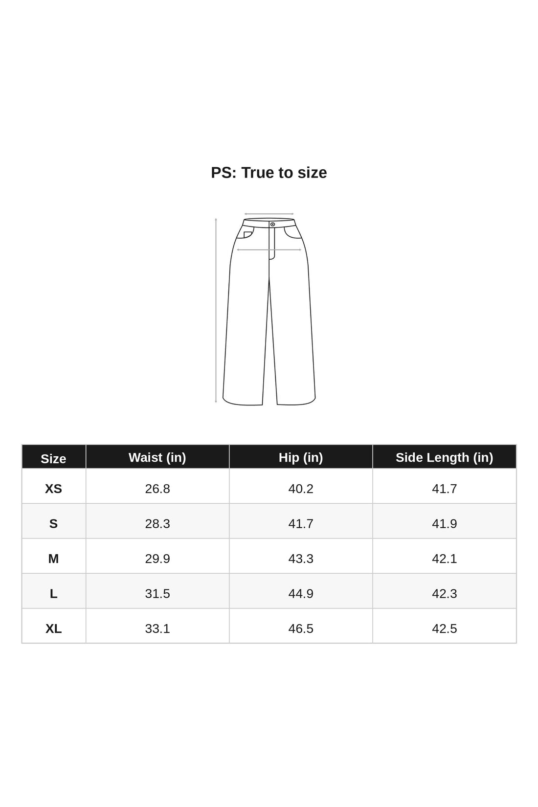N27KN3579 size chart