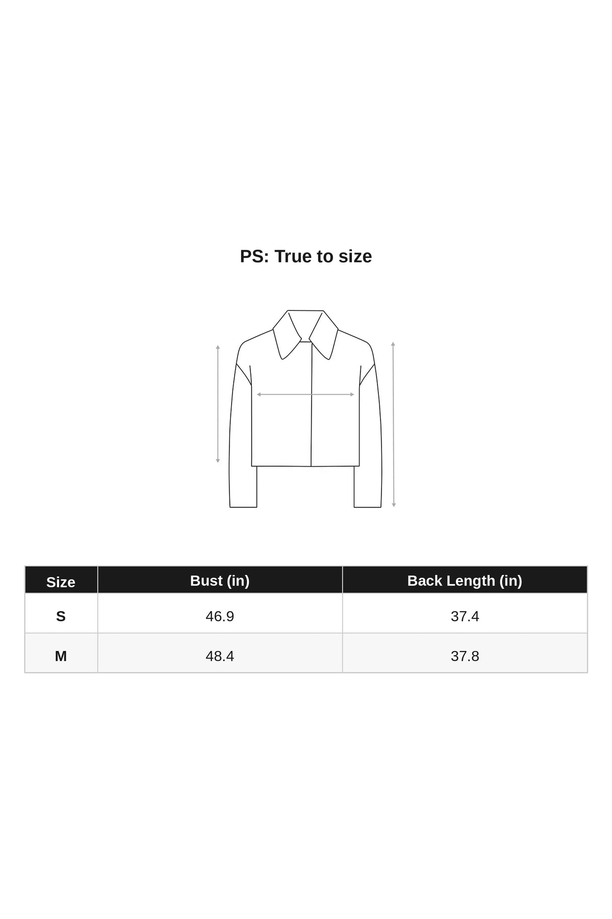 N27KN11156 size chart