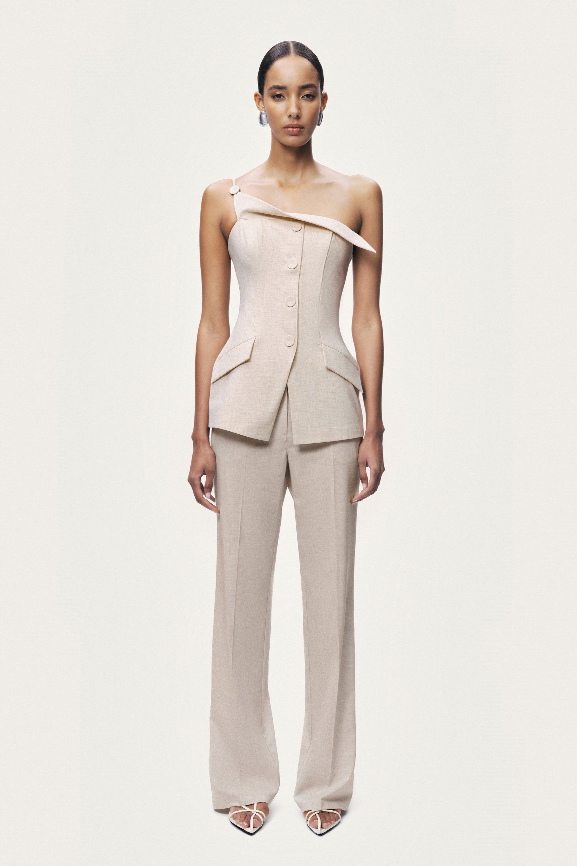 Asymmetric One-Shoulder Blouse