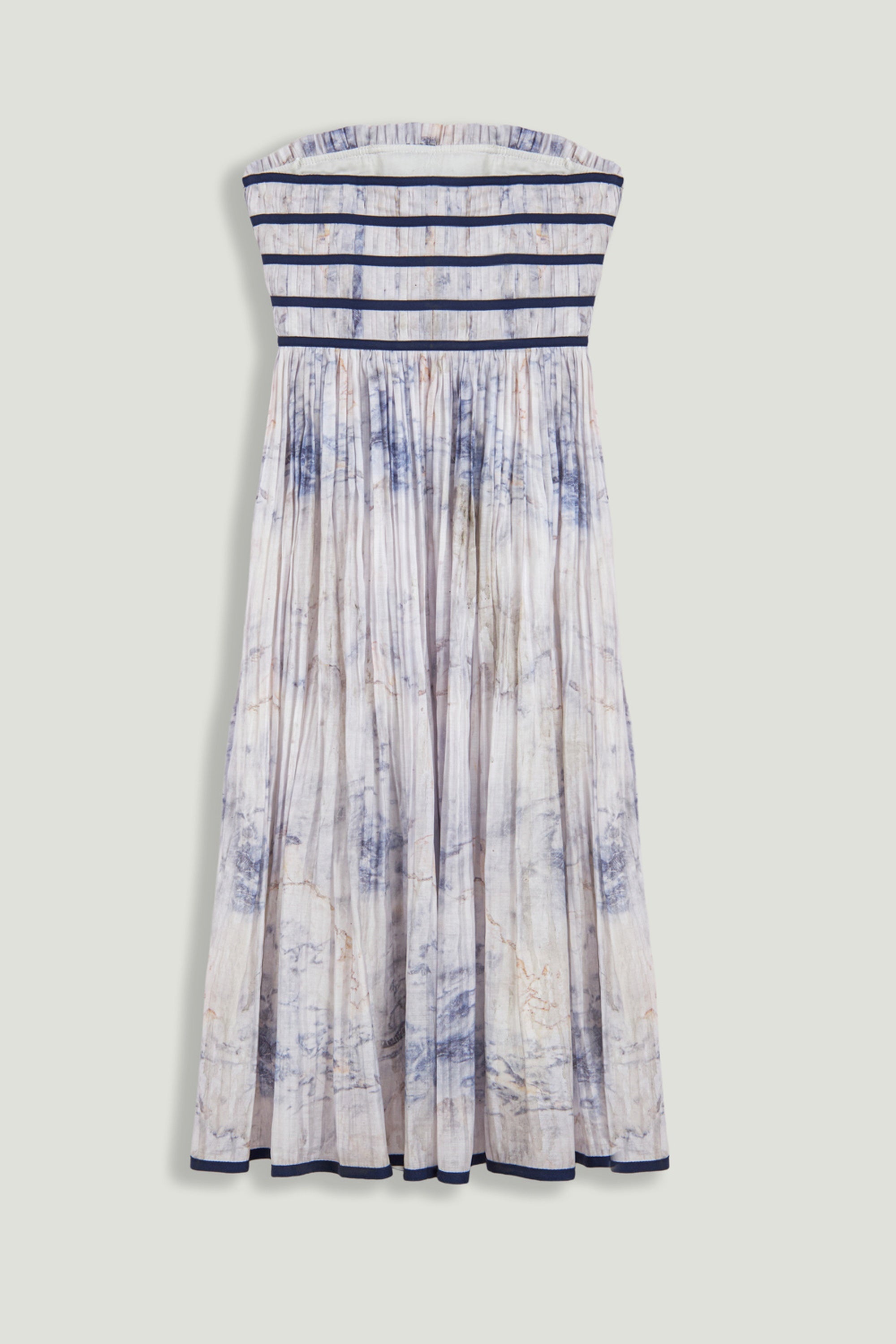 Bow Detail Strapless Midi Dress