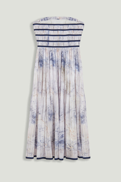 Bow Detail Strapless Midi Dress