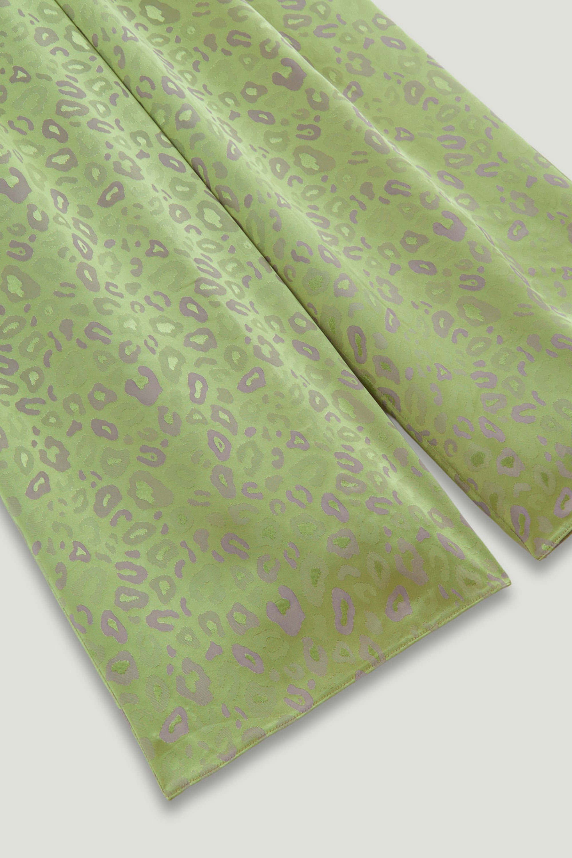 Printed Wide-Leg Trousers