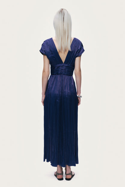 V-Neck Midi Dress