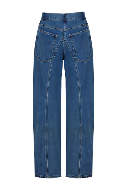 Front Handle Balloon Jeans