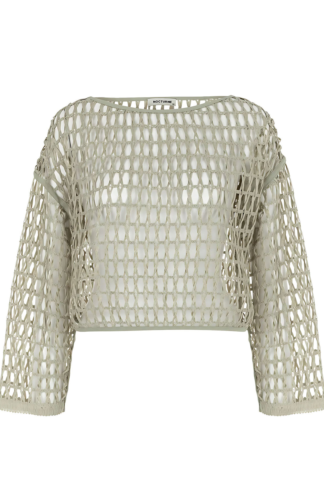 Boat Neck Mesh Top (Final Sale)