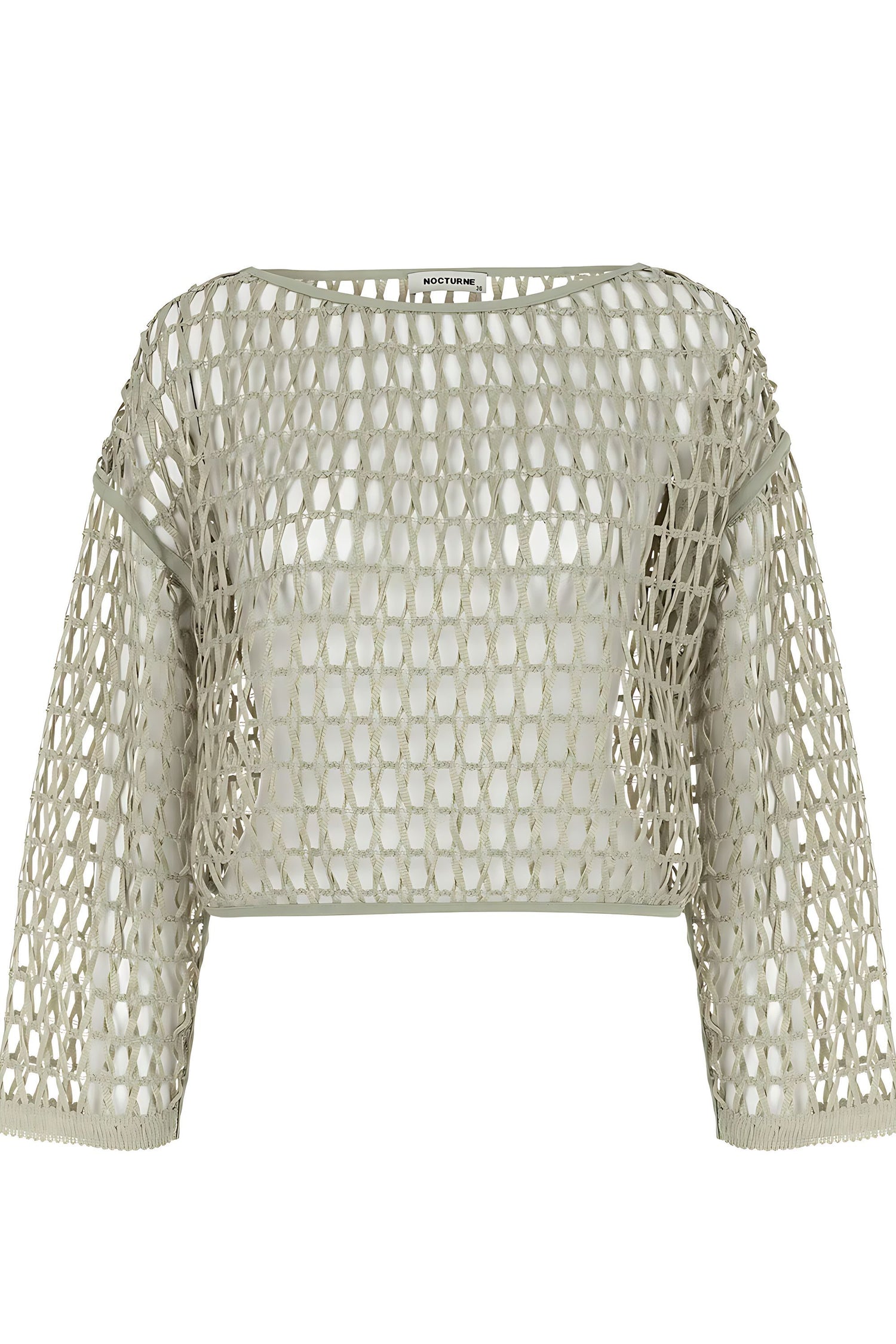 Boat Neck Mesh Top