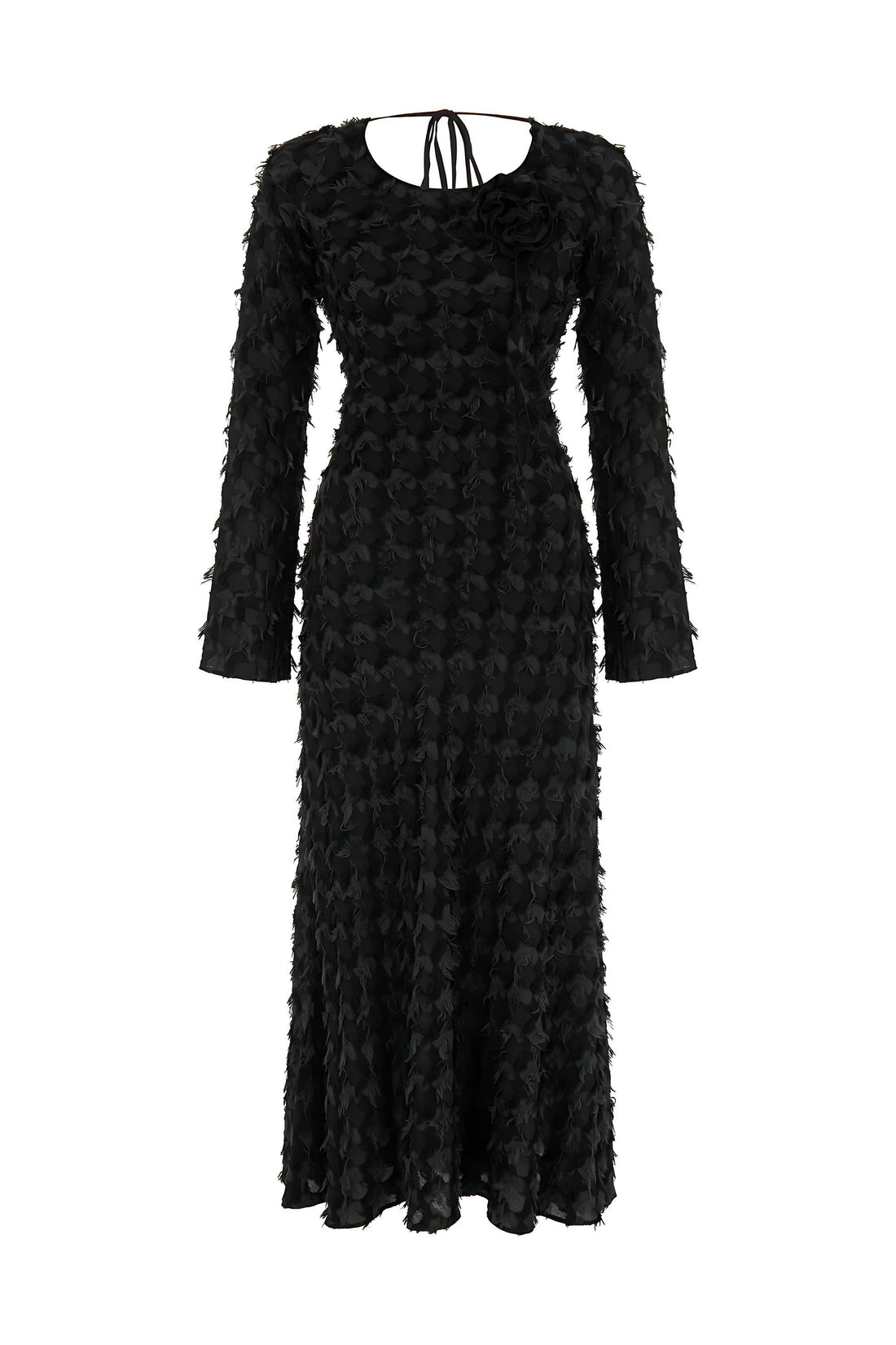 Backless Long Sleeve Maxi Dress (Final Sale)