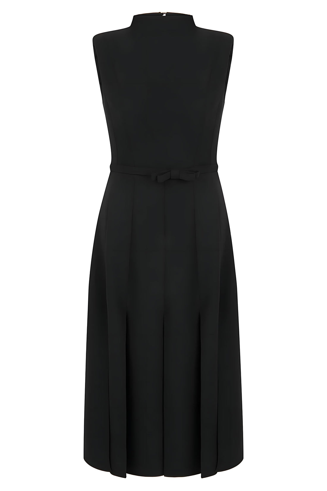 Padded Shoulder Midi Dress (Final Sale)